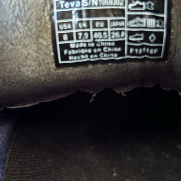 Men's Black Leather Boots by Teva - Picture 5 of 5